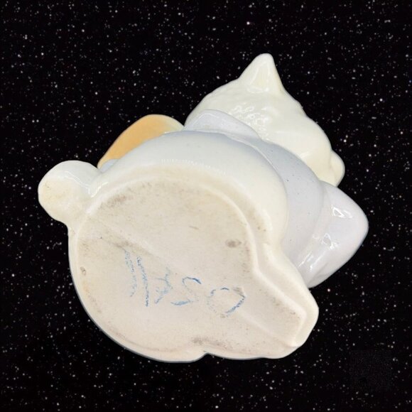 Antique Art Pottery Creamer Pitcher Vintage Lamb Sheep Hand Painted 4"Tall 3"W - Picture 8 of 9